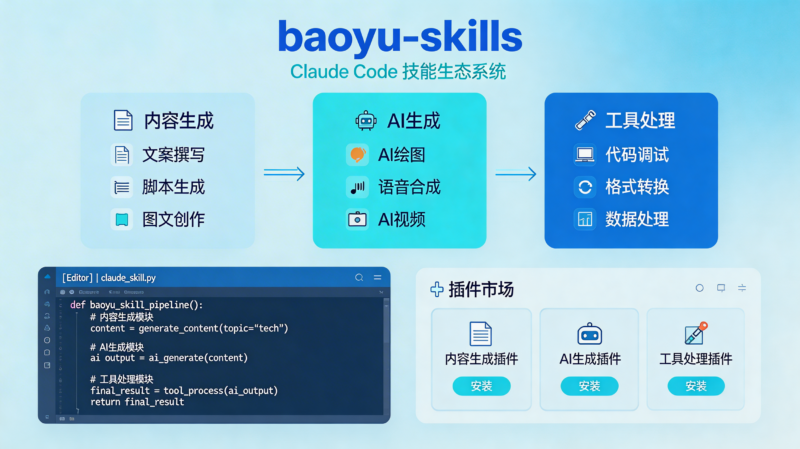 baoyu-skills 技能集完整中文文档-虾市广场